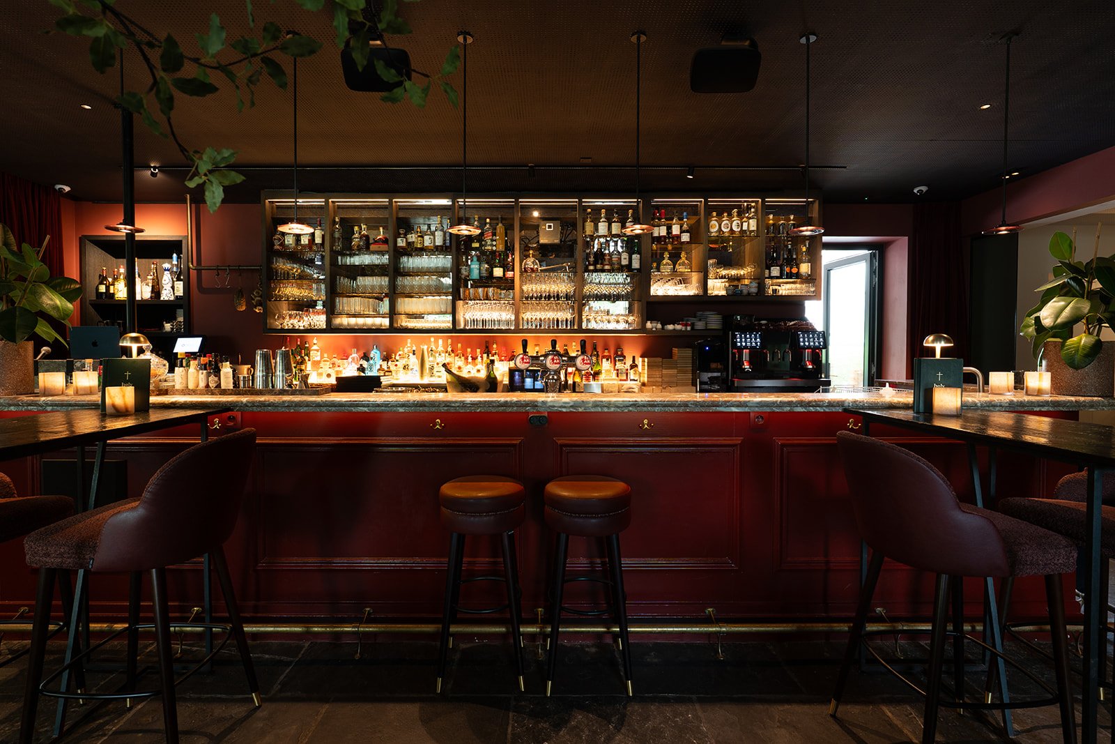 The bar at Brabohoeve in Schilde