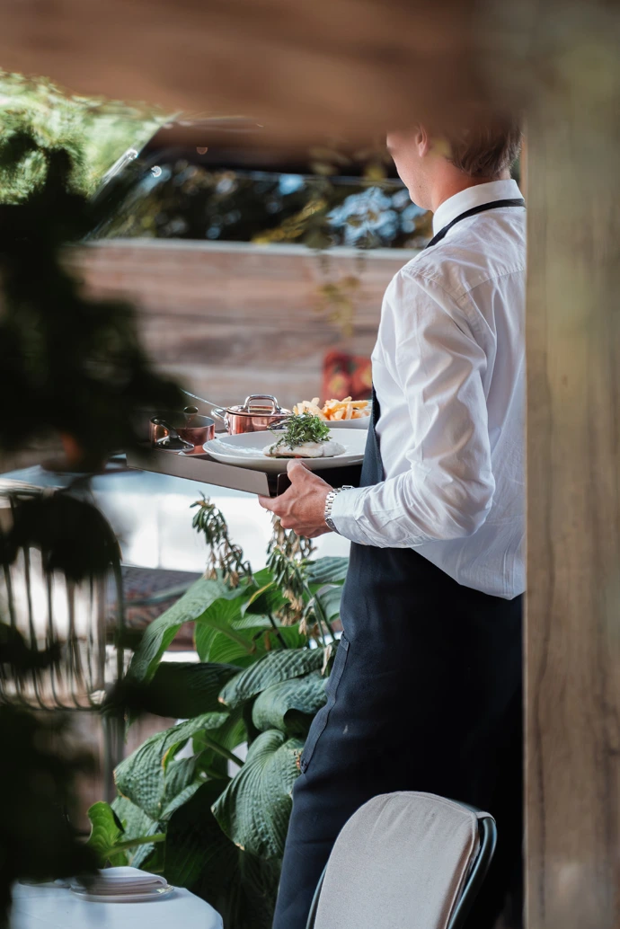 Service on the terrace
